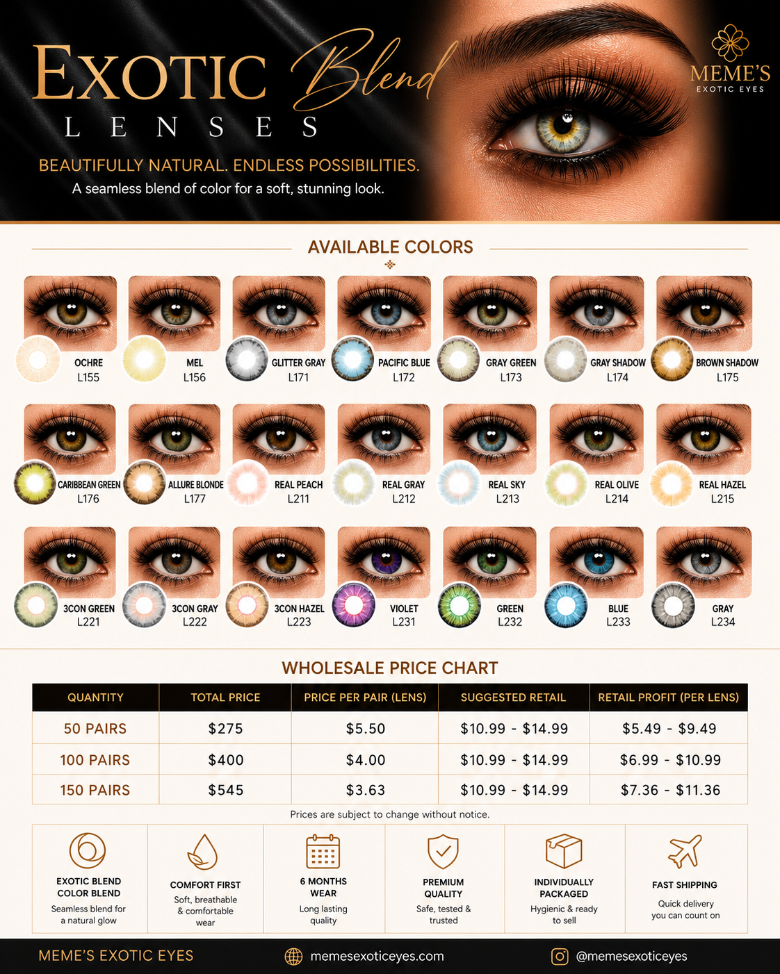 Exotic blend wholesale bulk