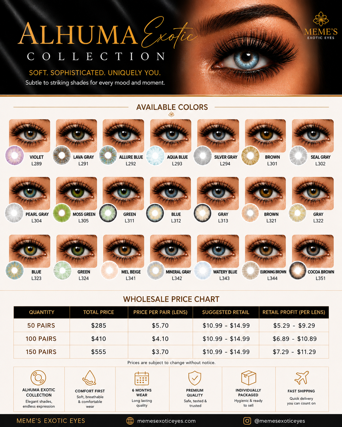 Alhuma bulk lenses
